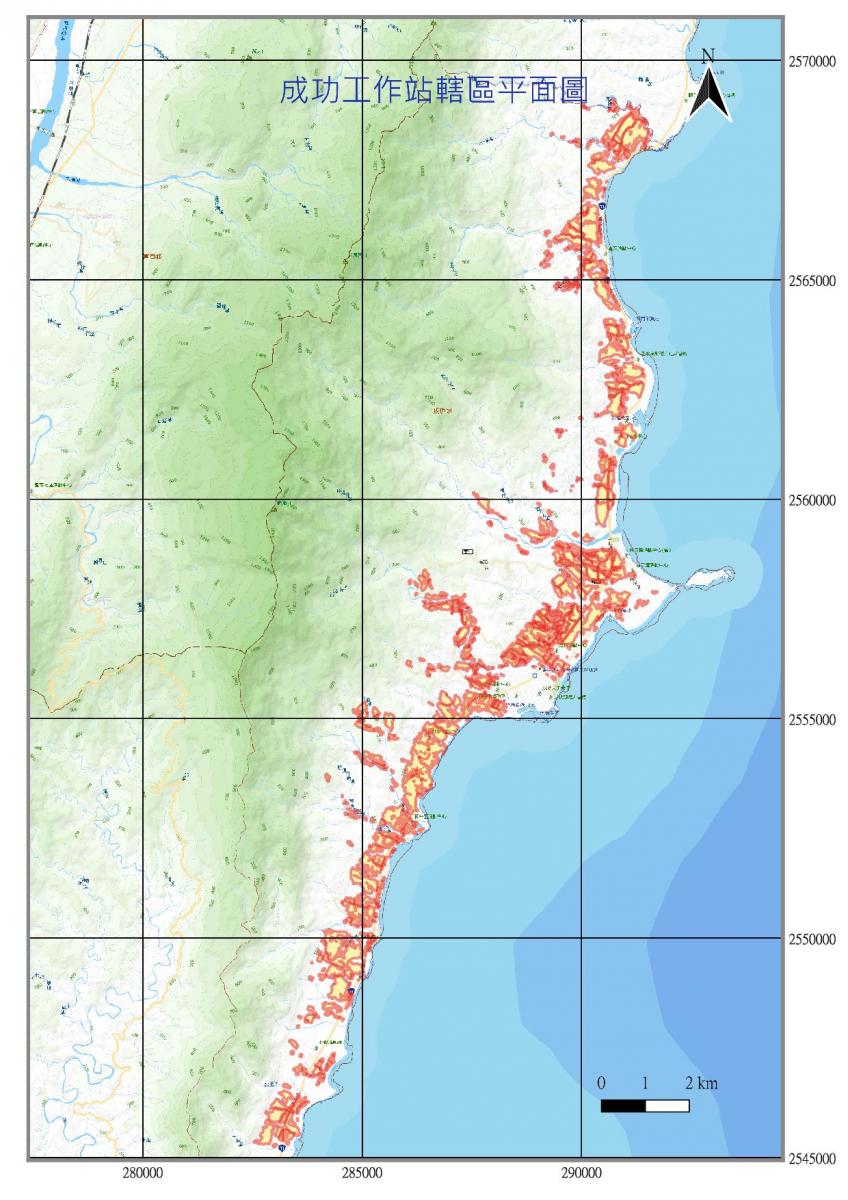  灌溉區域平面圖